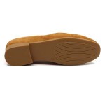 Piedi Nudi mocassin cognac suède Gaya 133975